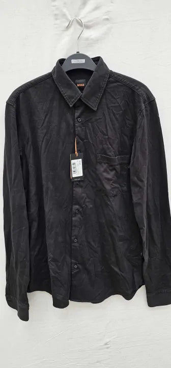 Boss-50467445_001-m-black-black Mysoft Cotton Shirt-black Size: M