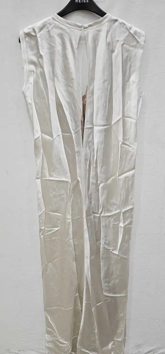 Victoria Beckham-1222wdr003610b White/dress Dark Mauve-10-multi-white Sleeveless Silk Maxi Dress-multi Size: Uk10