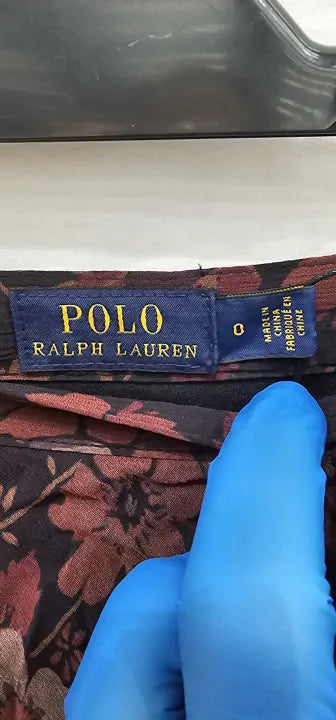 Polo Ralph Lauren Floral Flower Frill Long Skirt Size 0 Rayon New Size: 0