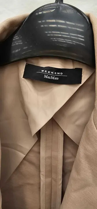 Mara Mara Beige Cotton Blend Jacket Size: Large