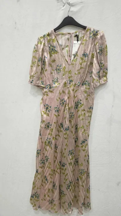 L K Bennett - Pink Leith Silk Blend Dress Size: Uk 12