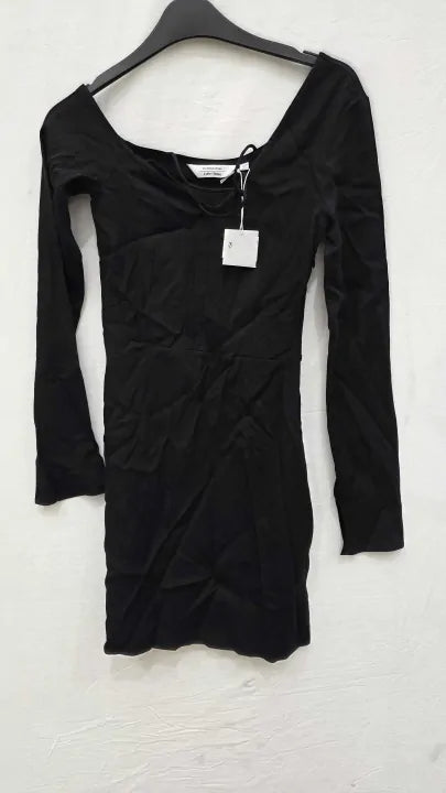 & Other Stories - Black Laila Cut Out Dress Size: Uk 6
