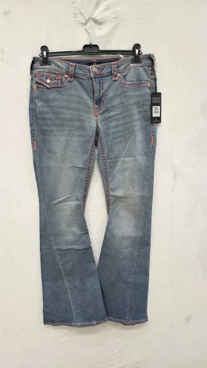 True Religion - Blue Joey Low Rise Flare Super T Jeans Size: 31