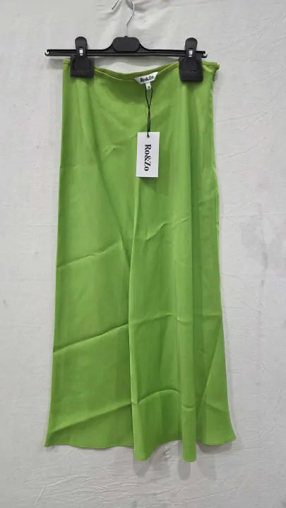 Ro & Zo - Satin Bias Midi Skirt Size: Uk10