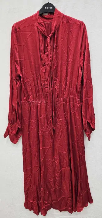 Ghost-d06g051a-g28-xl-red-red Miley Satin Dress-red Size: Xl