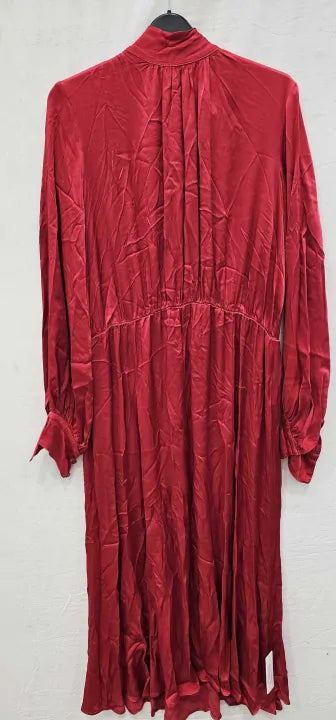 Ghost-d06g051a-g28-xl-red-red Miley Satin Dress-red Size: Xl