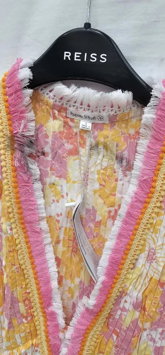 Poupette St Barth-wsah23nbfxy-l-yellow-yellow Sasha Mini Dress-yellow Size: L