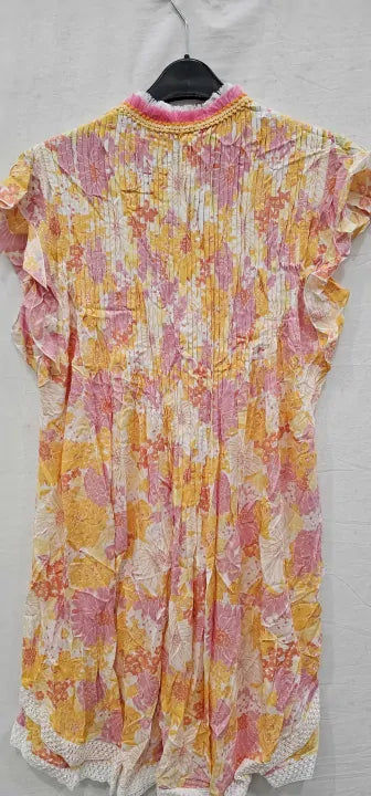 Poupette St Barth-wsah23nbfxy-l-yellow-yellow Sasha Mini Dress-yellow Size: L