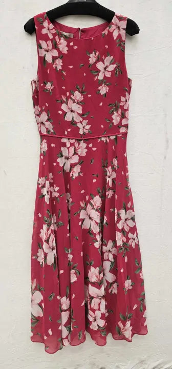 Hobbs London - Pink Carly Midi Dress - Pink Size: Uk8