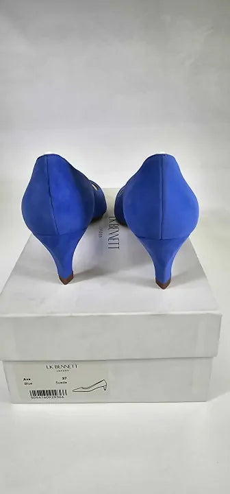 Lk Bennett Ava Suede Kitten Heels Size: 37