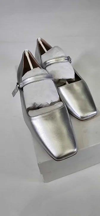 L K Bennett - Silver Willow Leather Pumps - Silver Size: 39