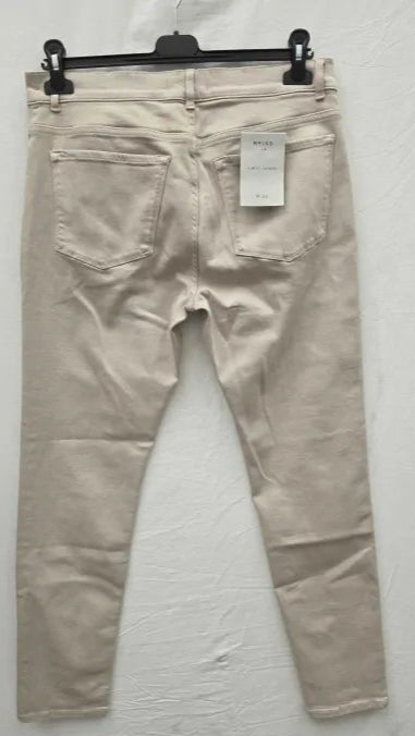 Reiss Normandie Paige Straight Leg Jeans In Cocoa Size: 32