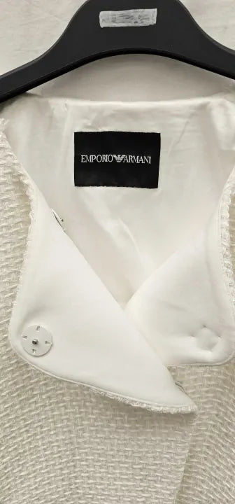 Emporio Armani-ing1ft_i9905_011-14-multi-cream Textured Jacket-multi Size: Uk14