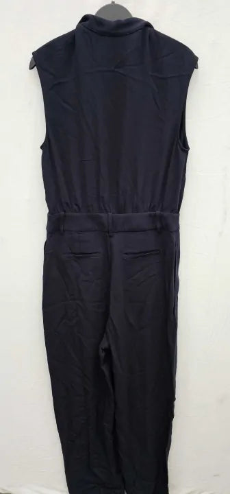 Reiss - Navy Sara Tux Detail Jumpsuit - Navy Size: Uk10