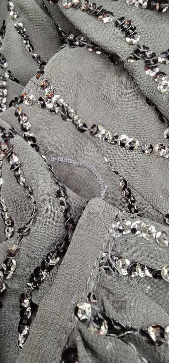Mint Velvet-28423 Black-16-black-black Sequin Mini Dress-black Size: Uk16