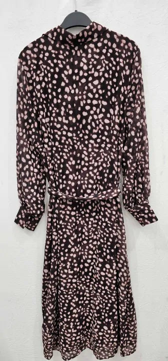 Phase Eight - Brown Libby Ruched Midi Dress - Pink Size: Uk16