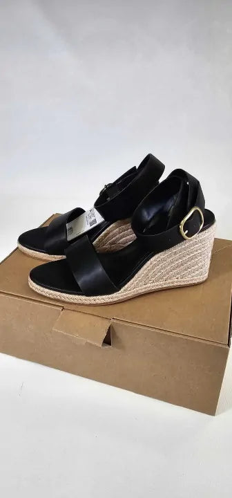 Mango - Black Patricia Wedge Espadrilles - Black Size: Eur 36