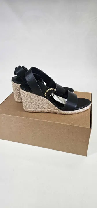 Mango - Black Patricia Wedge Espadrilles - Black Size: Eur 36