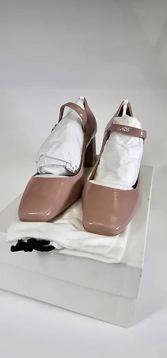 L K Bennett - Carnation Winter Mary Jane Block Heel - Pink Size: 39