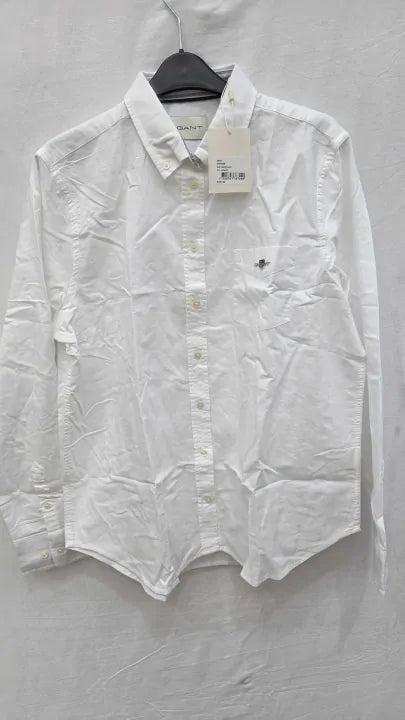 Gant - White Oxford Cotton Shirt Size: 44