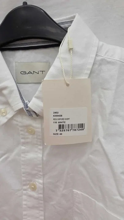 Gant - White Oxford Cotton Shirt Size: 44