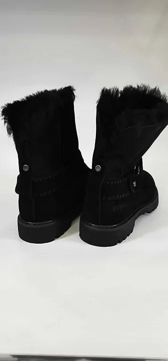 Everau-pheasant-black-6-black-women's Black Pheasant Mid Calf Boot-black Size: 6