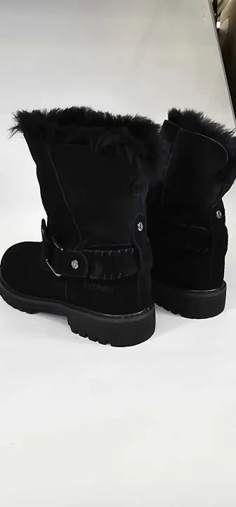 Everau-pheasant-black-6-black-women's Black Pheasant Mid Calf Boot-black Size: 6
