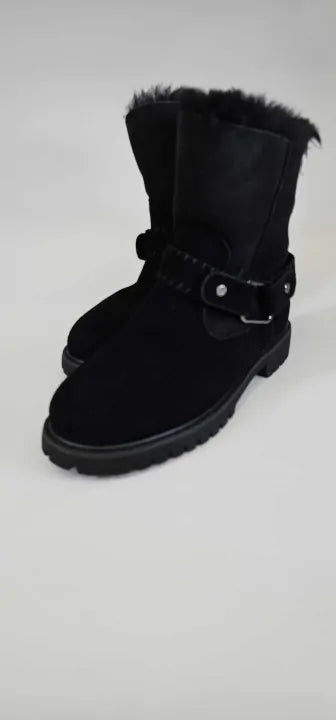 Everau-pheasant-black-6-black-women's Black Pheasant Mid Calf Boot-black Size: 6