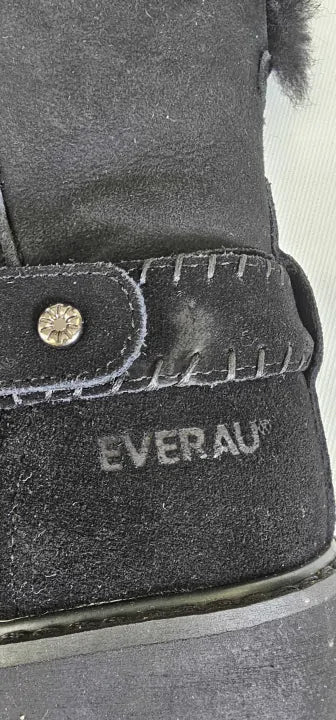 Everau-pheasant-black-6-black-women's Black Pheasant Mid Calf Boot-black Size: 6