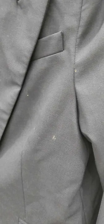 & Other Stories - Navy Wool Blend Relaxed Tailored Blazer - Blue Size: Uk8