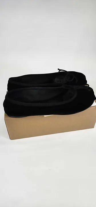 Mango - Black Ballet Flats With Bow Detail - Black Size: Uk4
