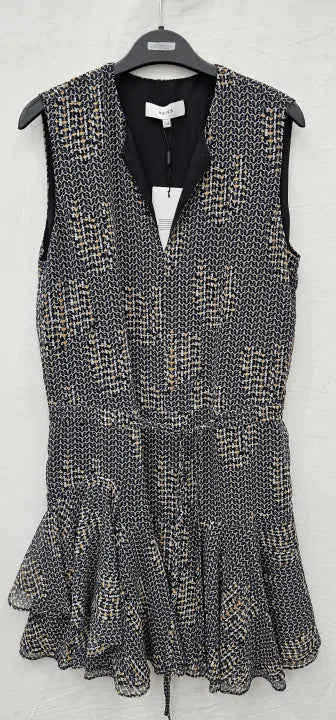 Stefania Printed Day Dress Size: Uk10
