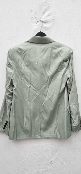 Whistles - Sage Green Rita Luxe Blazer - Green Size: Uk8