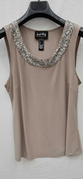 Joseph Ribkoff-241743-midnight Beige-14-blue-beigetwo Piece Blouse-beige Size: Uk12