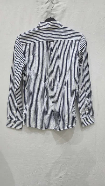 Gant - Blue Teen Striped Shield Poplin Shirt Size: 11/12 Years