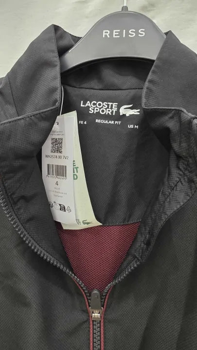 Lacoste - Black Two Piece Tracksuit Size: M