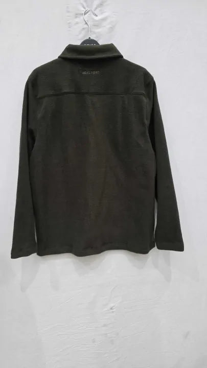 Beaufort & Blake Dark Khaki Glenmore Half Zip Fleece Size: Medium