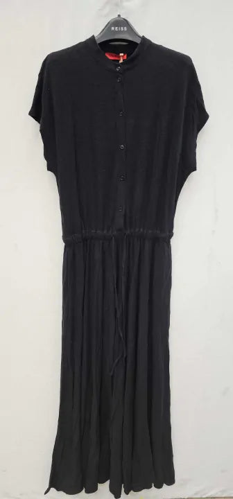 Black Cava Cotton Blend Dress - Black Size: L