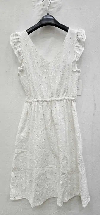Paul Smith - White V-neck Cotton Dress - White Size: 42