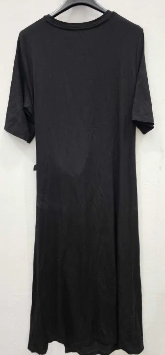 Whistles - Black Twist Front Jersey Dress - Black Size: L