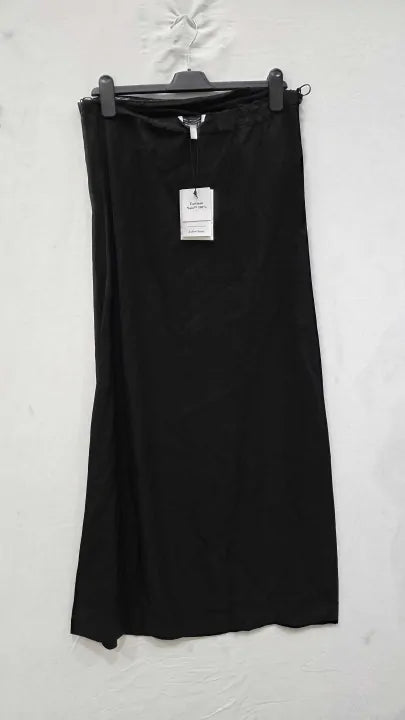& Other Stories - Black Strapless Bustier Midi Dress Size: Uk 12