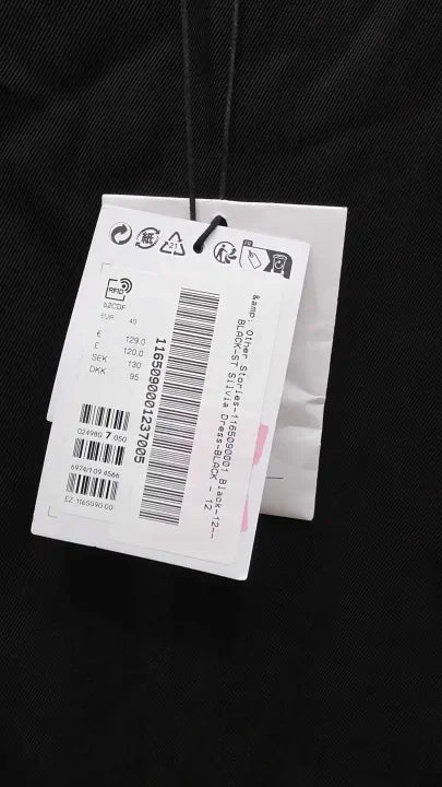 & Other Stories - Black Strapless Bustier Midi Dress Size: Uk 12