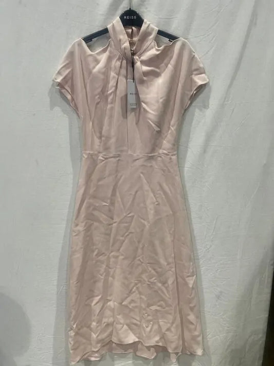 Reiss - Nude Andressa Short Sleeve Dress Size: Uk 6 deal !!