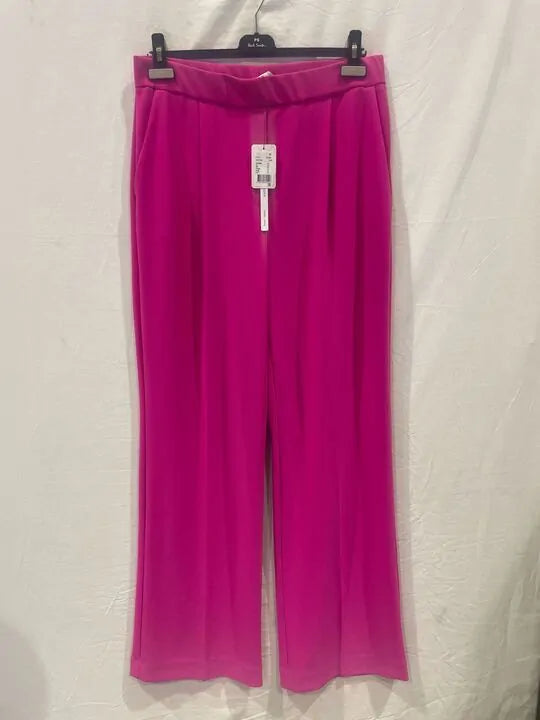 Joseph Ribkoff - Pink Wide Leg Trousers Size: Uk 14