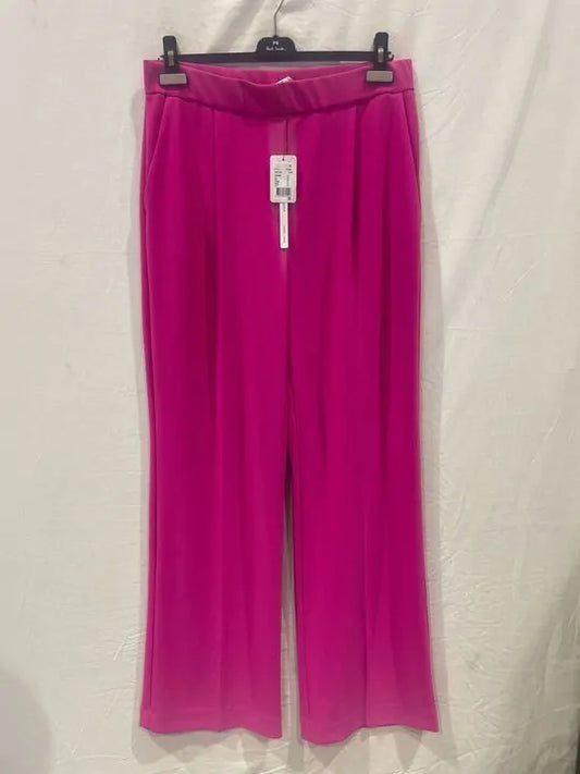 Joseph Ribkoff - Pink Wide Leg Trousers Size: Uk 14