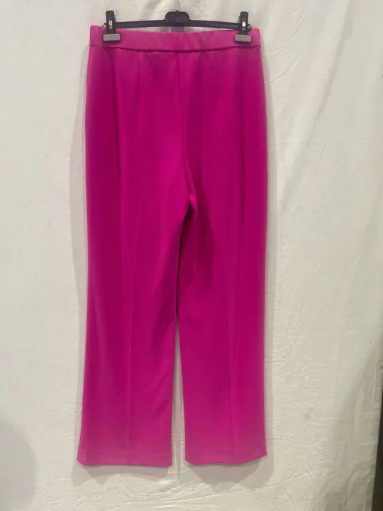 Joseph Ribkoff - Pink Wide Leg Trousers Size: Uk 14