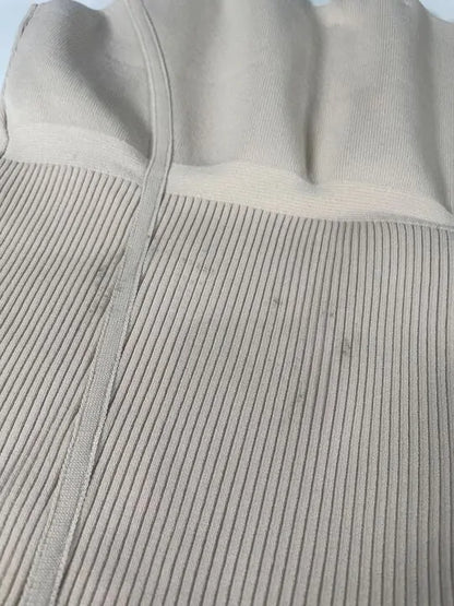 Reiss - Nude Verity Ribbed Vest Size: Large