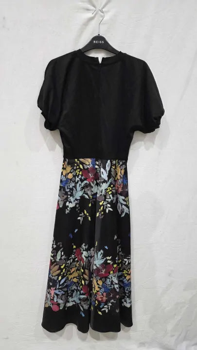 Ted Baker - Black Maulina Ponte Dress With Midi Skirt Size: Uk 10 deal !!