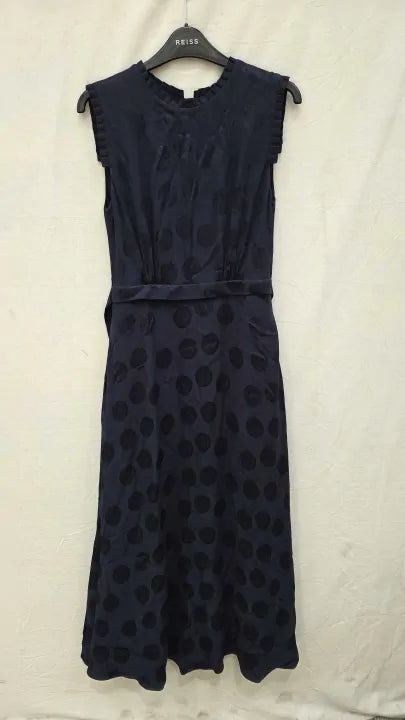 Hobbs London Ashley Jacquard Spot Dress Size: Uk 8