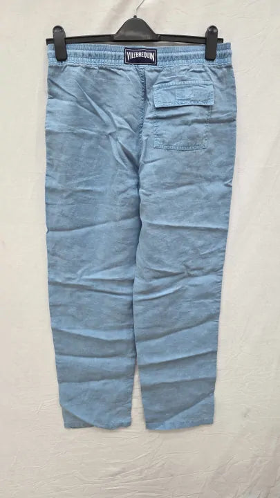 Vilebrequin Blue Pacha Linen Trousers Size: Medium